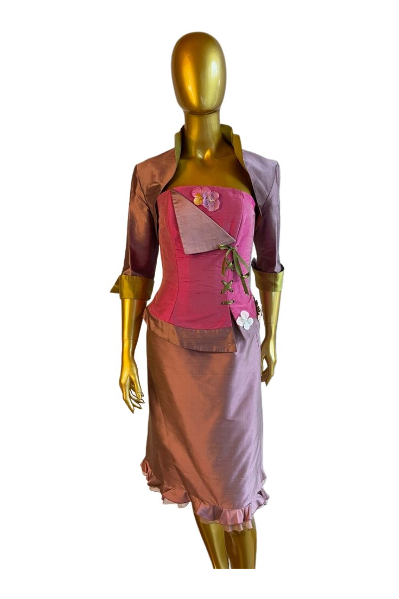Ensemble fuchsia et mauve de mariage Ensemble fuchsia et mauve de mariage