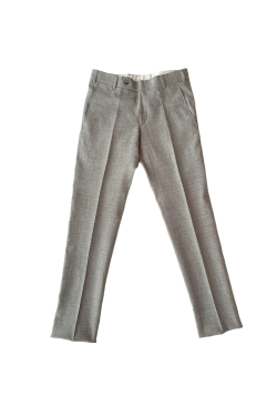 Pantalon de costume gris clair devant