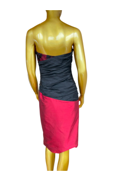 robe de gala rouge et noire à louer