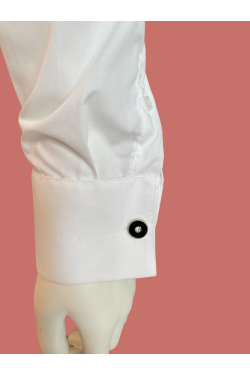 Boutons de manchette noirs et brillants