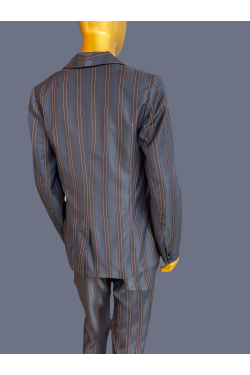 Veste de tailleur bleu foncé et rose de dos en location sur OŪ La mode qu’on loue