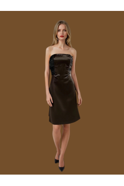 Robe marron de mariage ou gala ou soirée à louer sur OŪ La mode qu’on loue