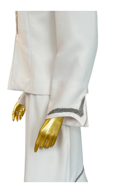 Veste de tailleur avec détail argenté, très classe, idéal pour mariage ou cérémonie