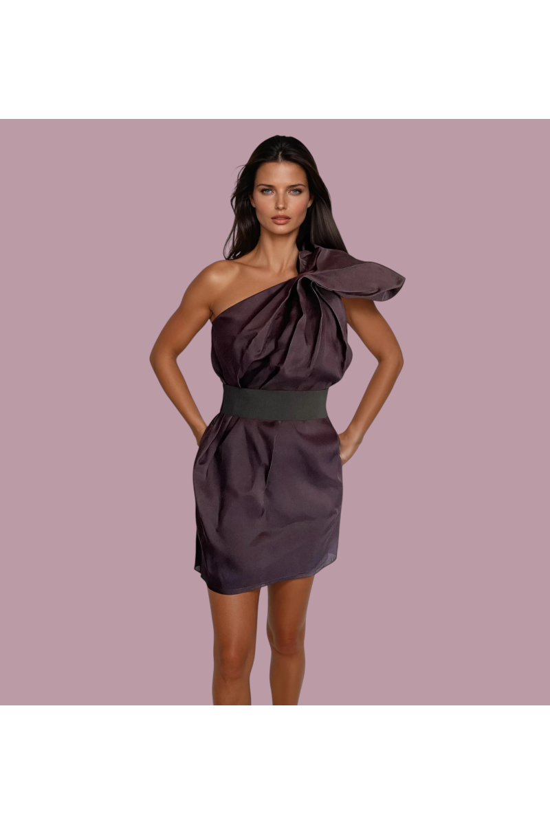 Robe H&M Designer de soirée ou gala déstructurée de couleur violine