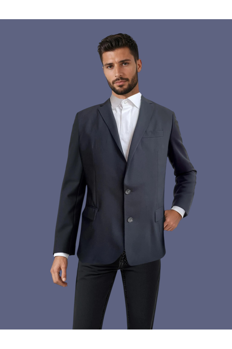 Veste de costume Hugo Boss bleu nuit en location - mode durable - style élégant Veste de costume Hugo Boss bleu nuit en location - mode durable - style élégant