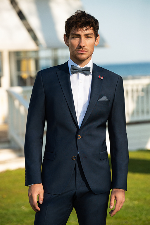 Veste de costume modern fit bleue Atelier Torino
